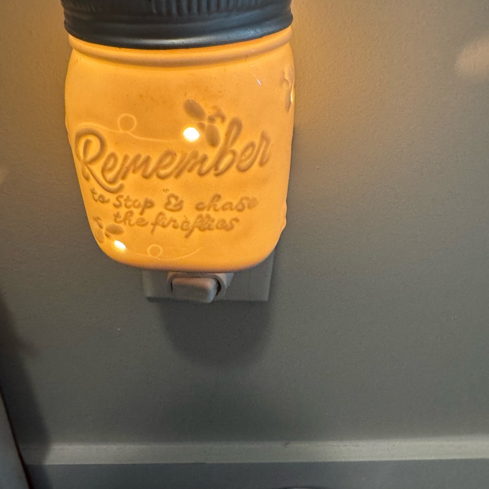 Scentsy Mason Jar Warmer with Firefly